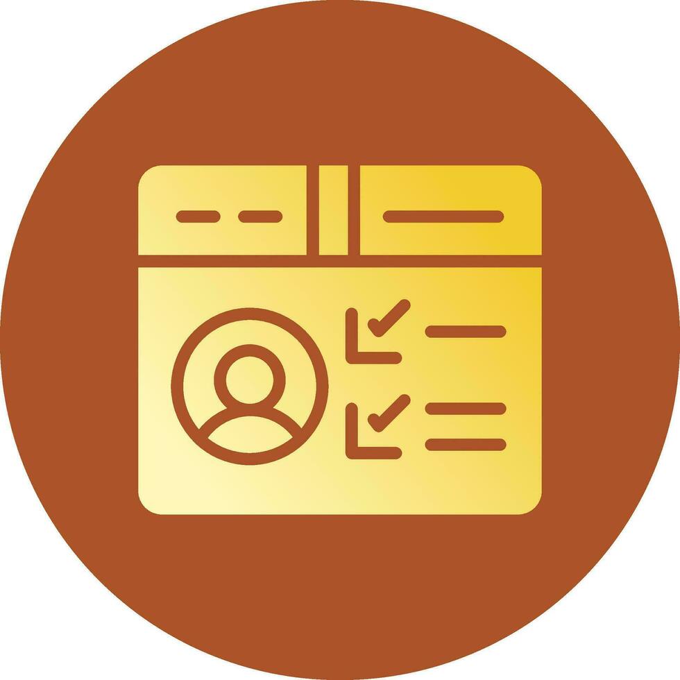 Profile Creative Icon Design vector