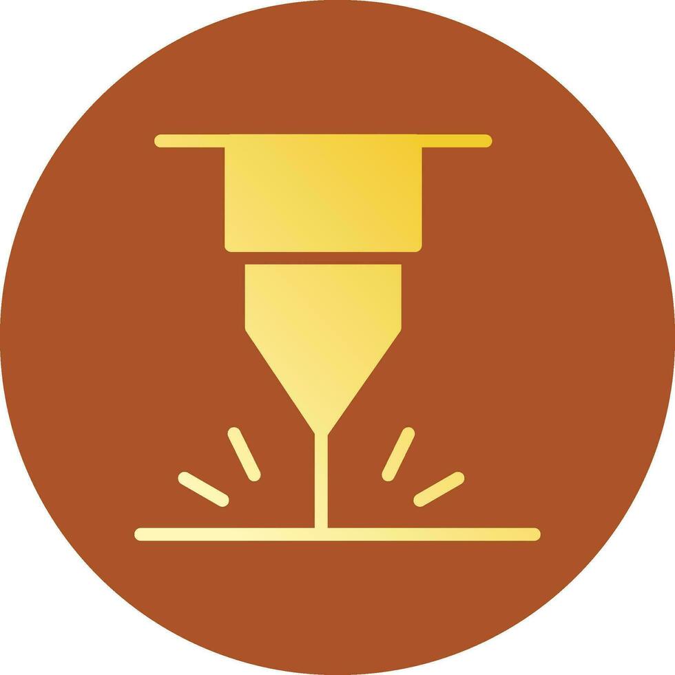 Glyph Gradient Circle Design vector