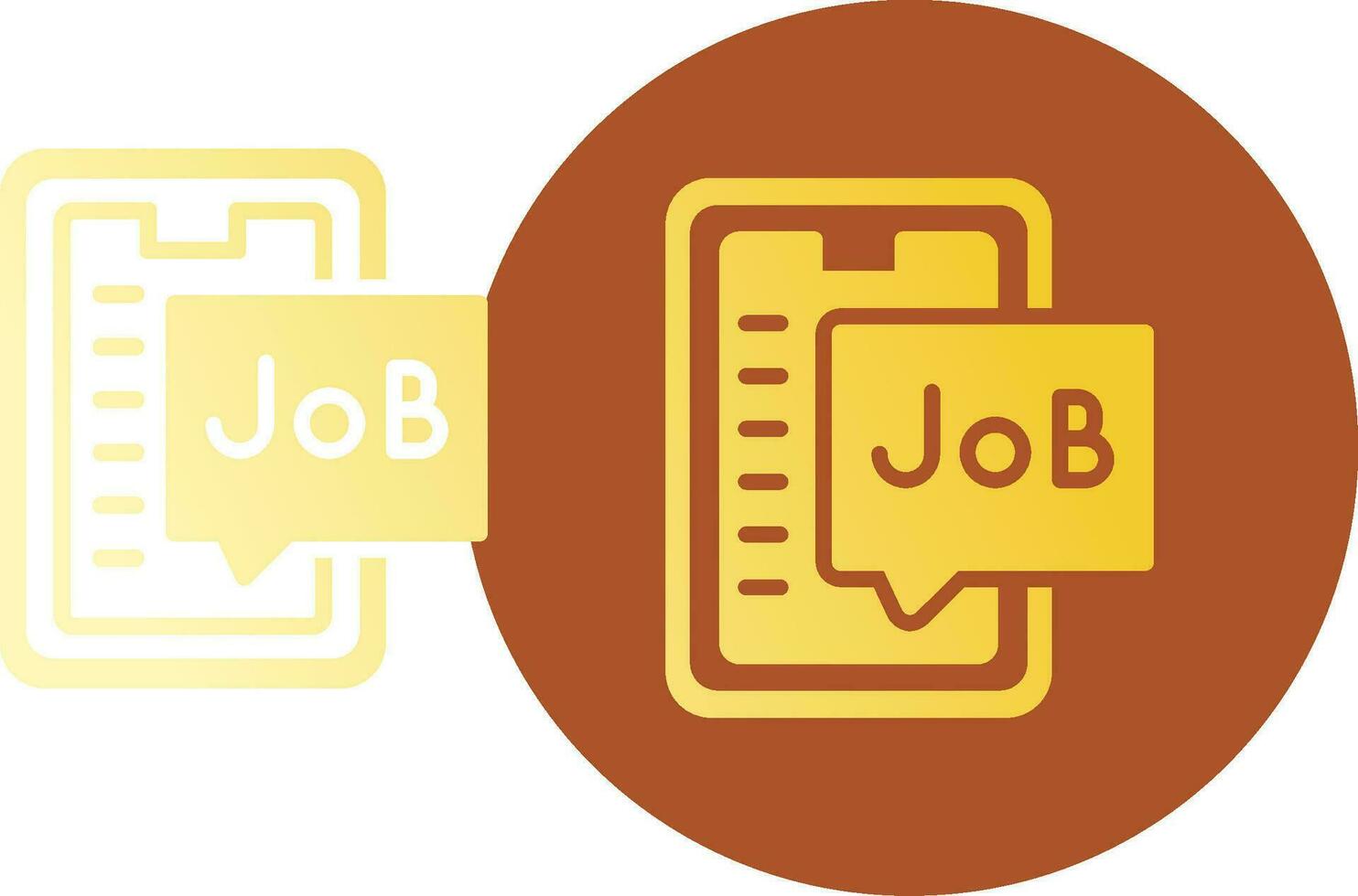 Job Search Creative Icon Design vector