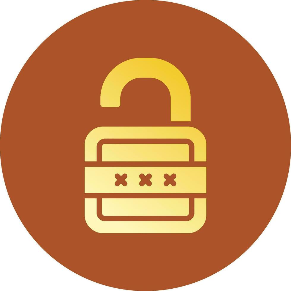 Lock Open Creative Icon Design vector