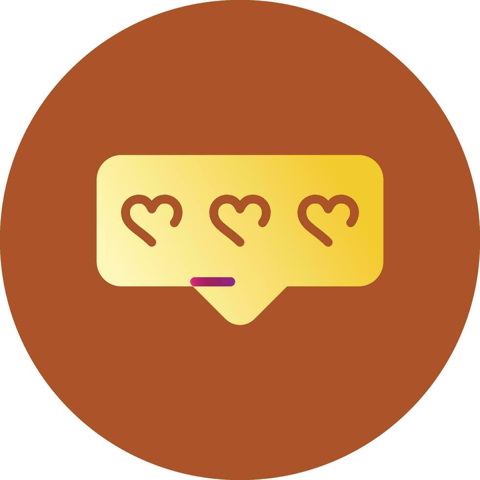 Comment Heart Creative Icon Design vector