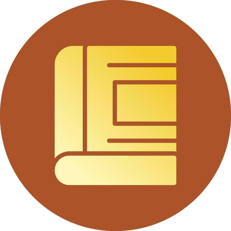 Glyph Gradient Circle Design vector