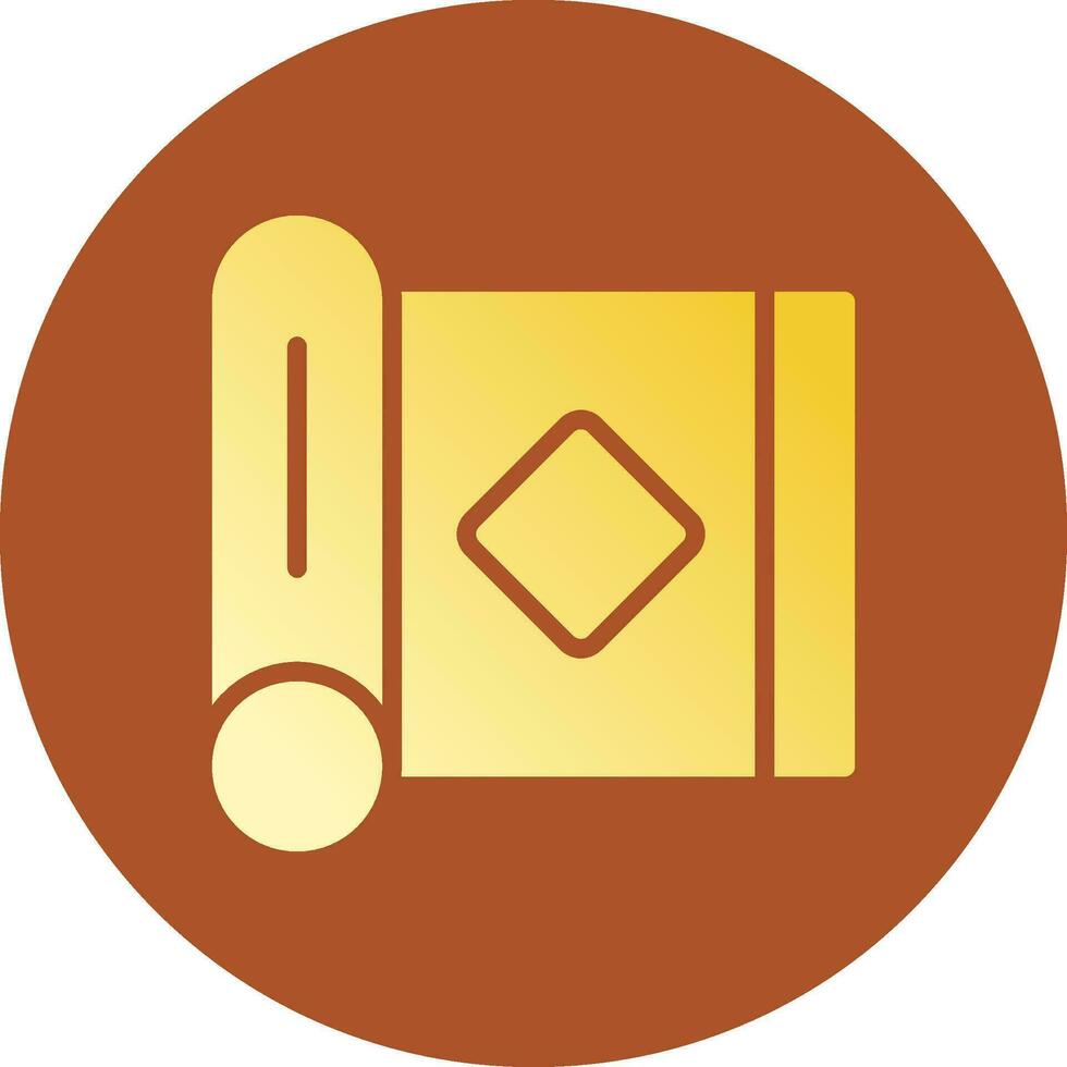 Yoga Mat Creative Icon Design vector