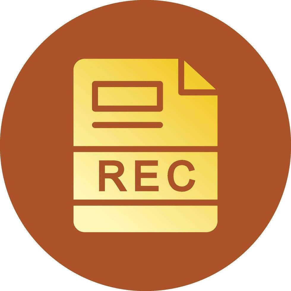 REC Creative Icon Design vector