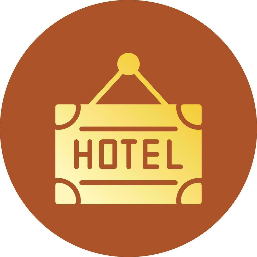 diseño de icono creativo de hotel vector