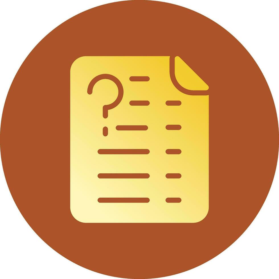 Question Creative Icon Design vector