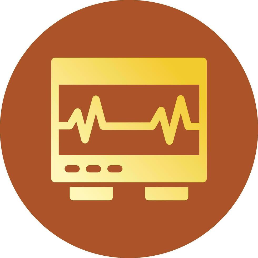 Electrocardiogram Creative Icon Design vector