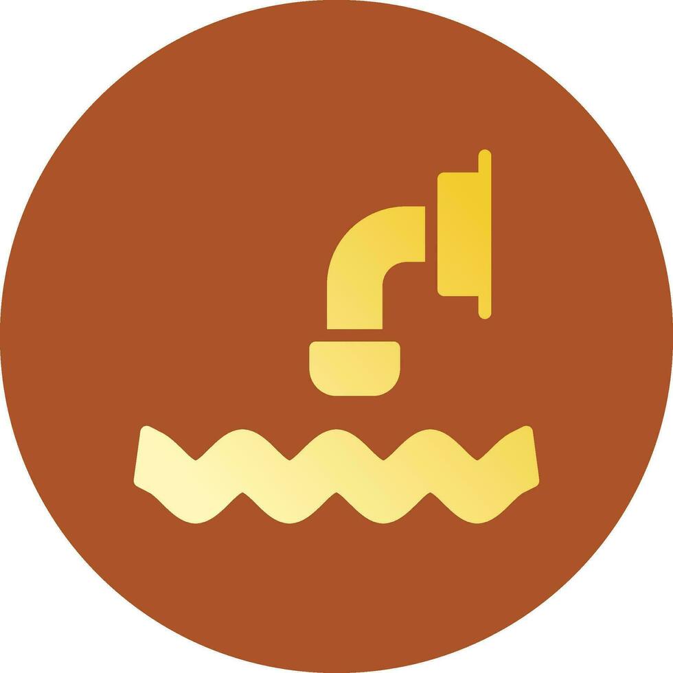 Glyph Gradient Circle Design vector