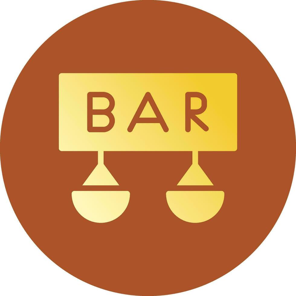 Bar Creative Icon Design vector