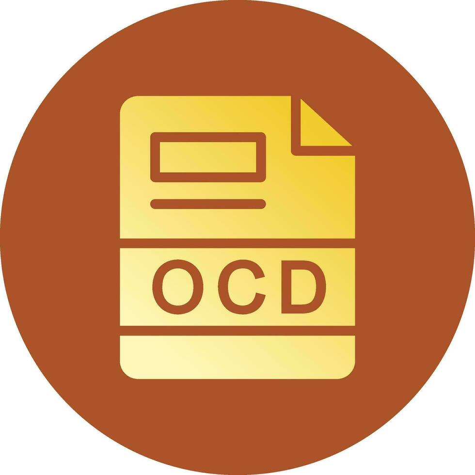 OCD Creative Icon Design vector