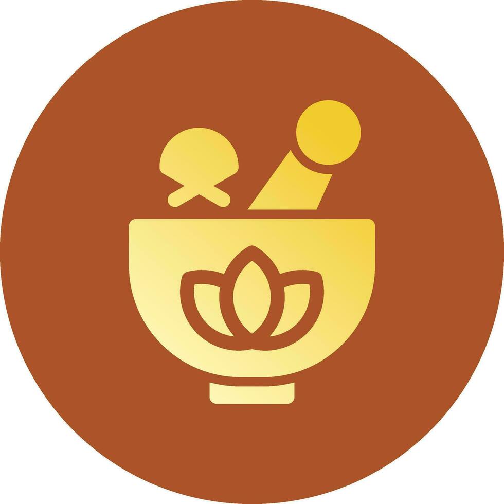 Herbal Treatment Creative Icon Design vector