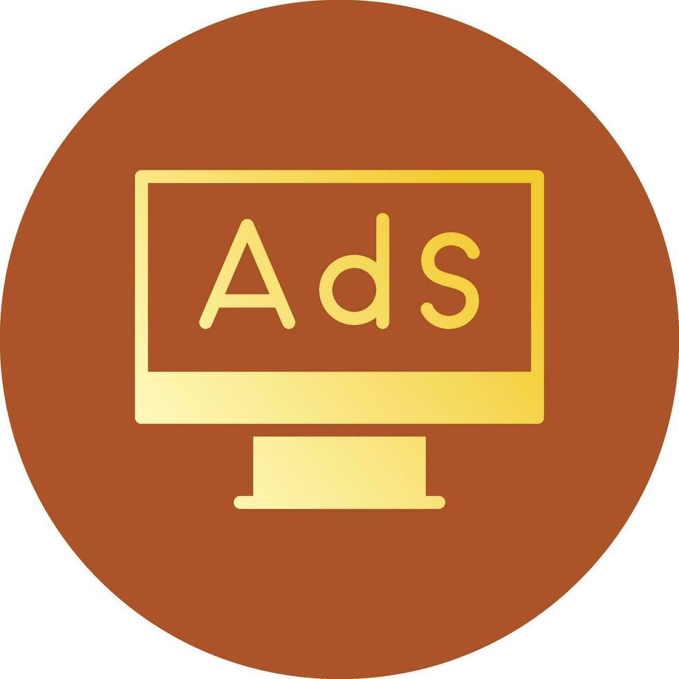 Advertising Creative Icon Design vector