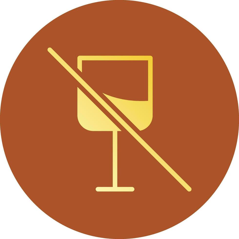 No Wine Creative Icon Design vector
