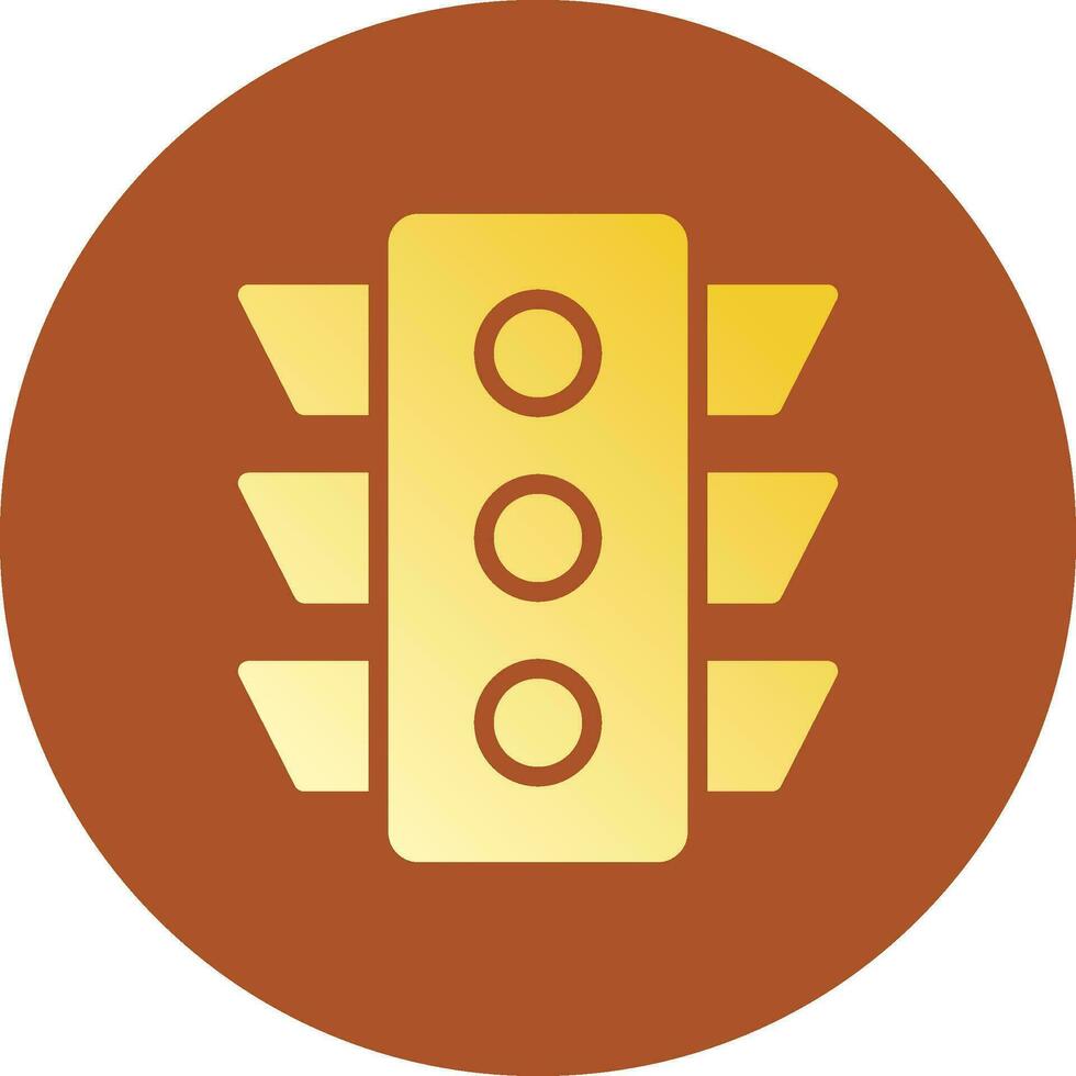 Traffic Light Creative Icon Design vector