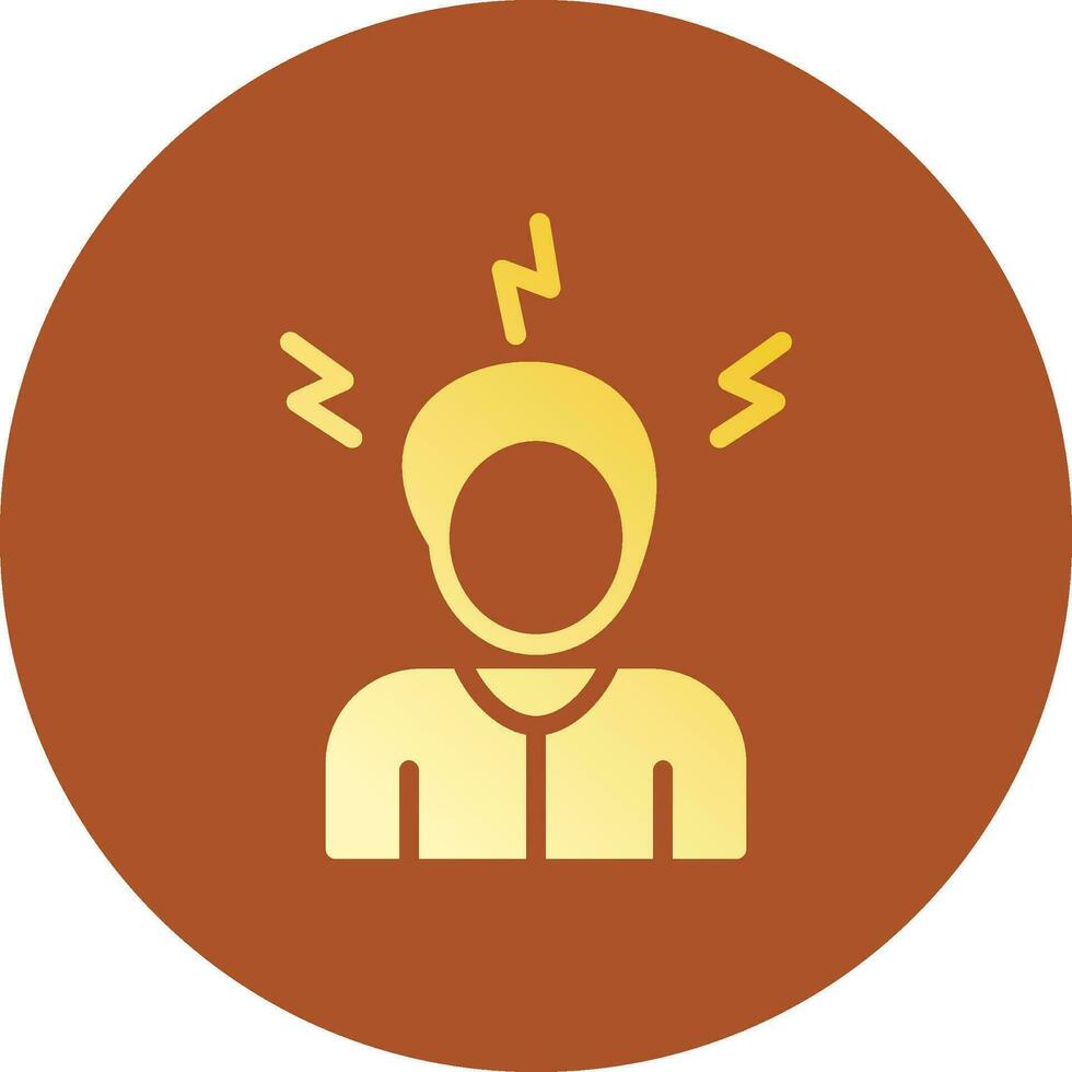 Stress Creative Icon Design vector