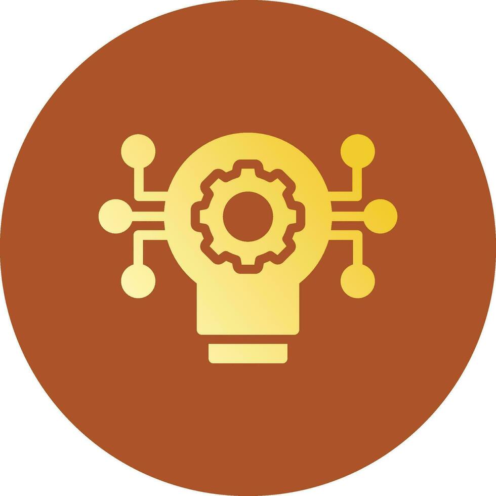 Technology Disruption Creative Icon Design vector