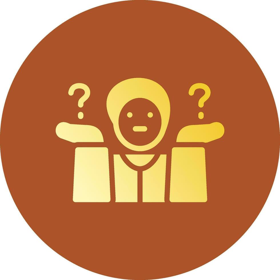 Shrug Creative Icon Design vector