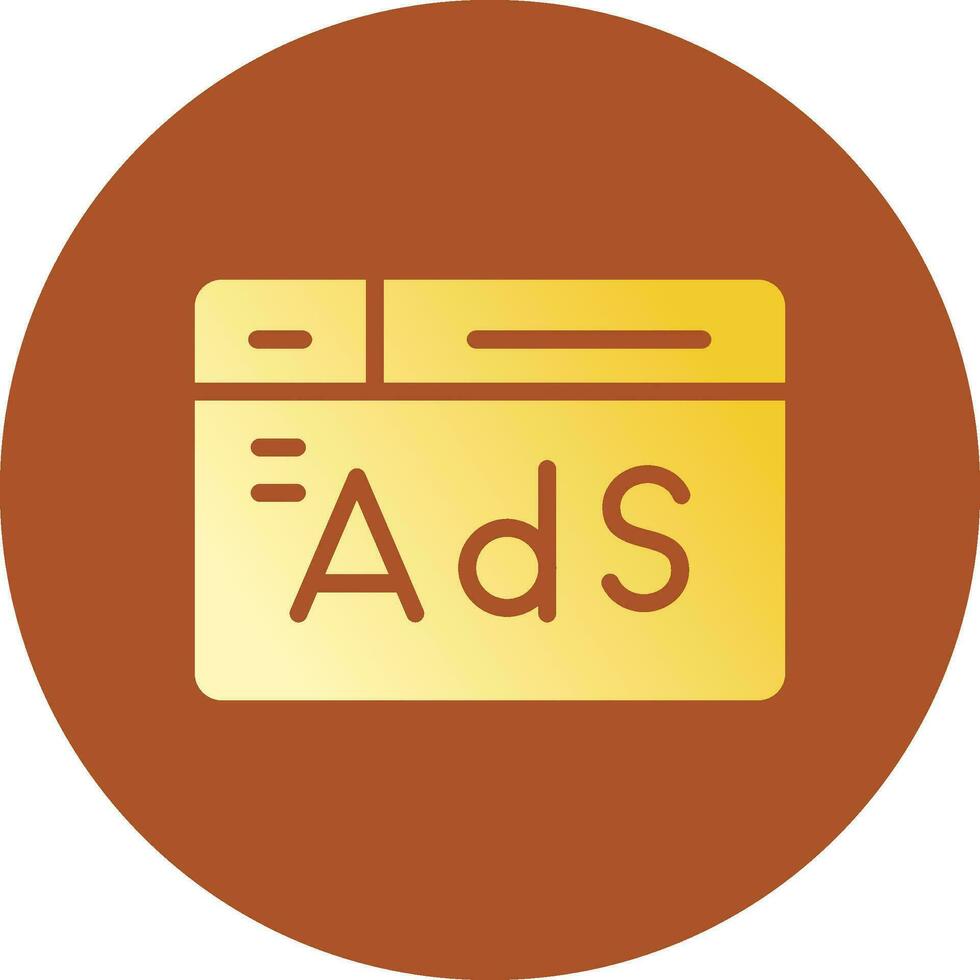 Advertising Creative Icon Design vector