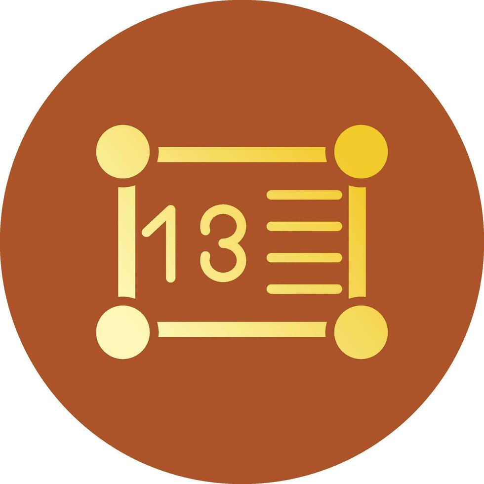 Glyph Gradient Circle Design vector
