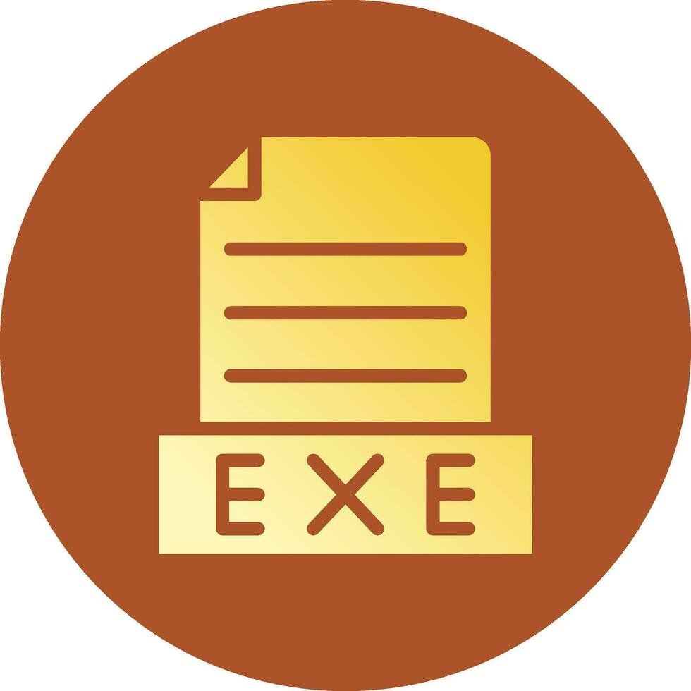 Exe Creative Icon Design vector