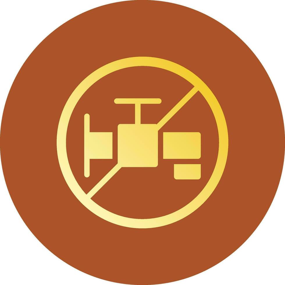 Dont Waste Water Creative Icon Design vector