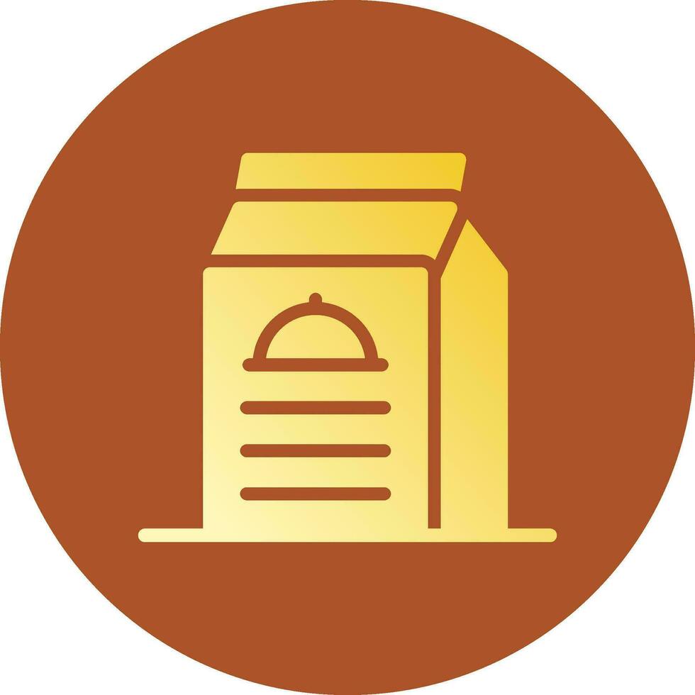 Prepackaged Food Creative Icon Design vector