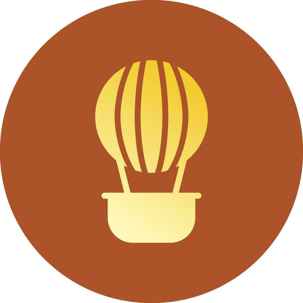 Hot Air Balloon Creative Icon Design vector