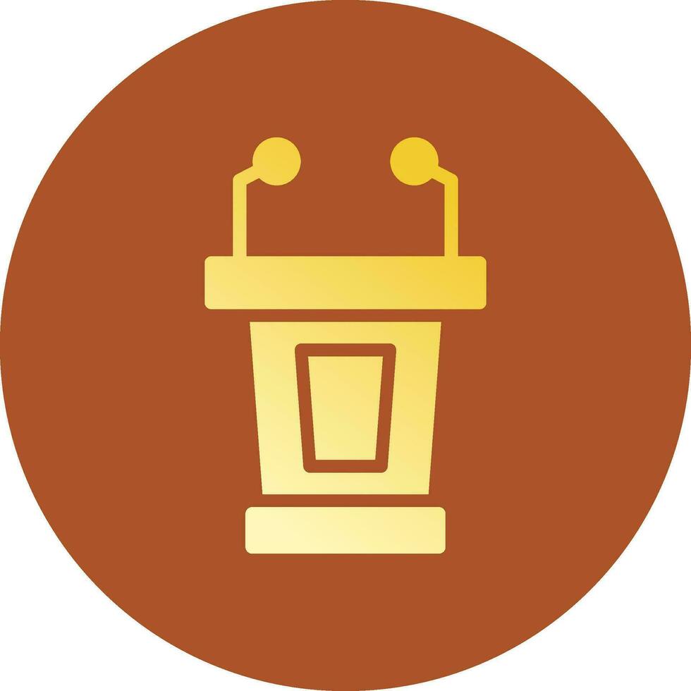 Lectern Creative Icon Design vector