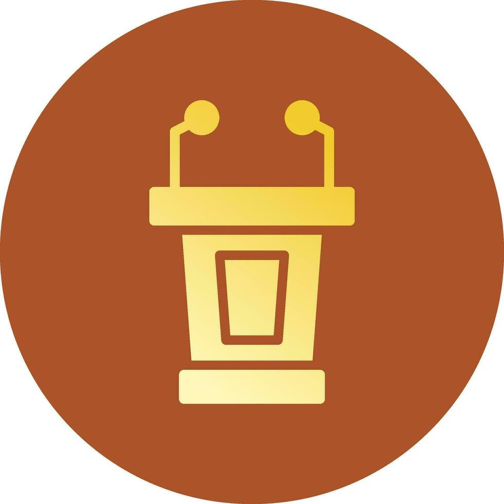 Lectern Creative Icon Design vector