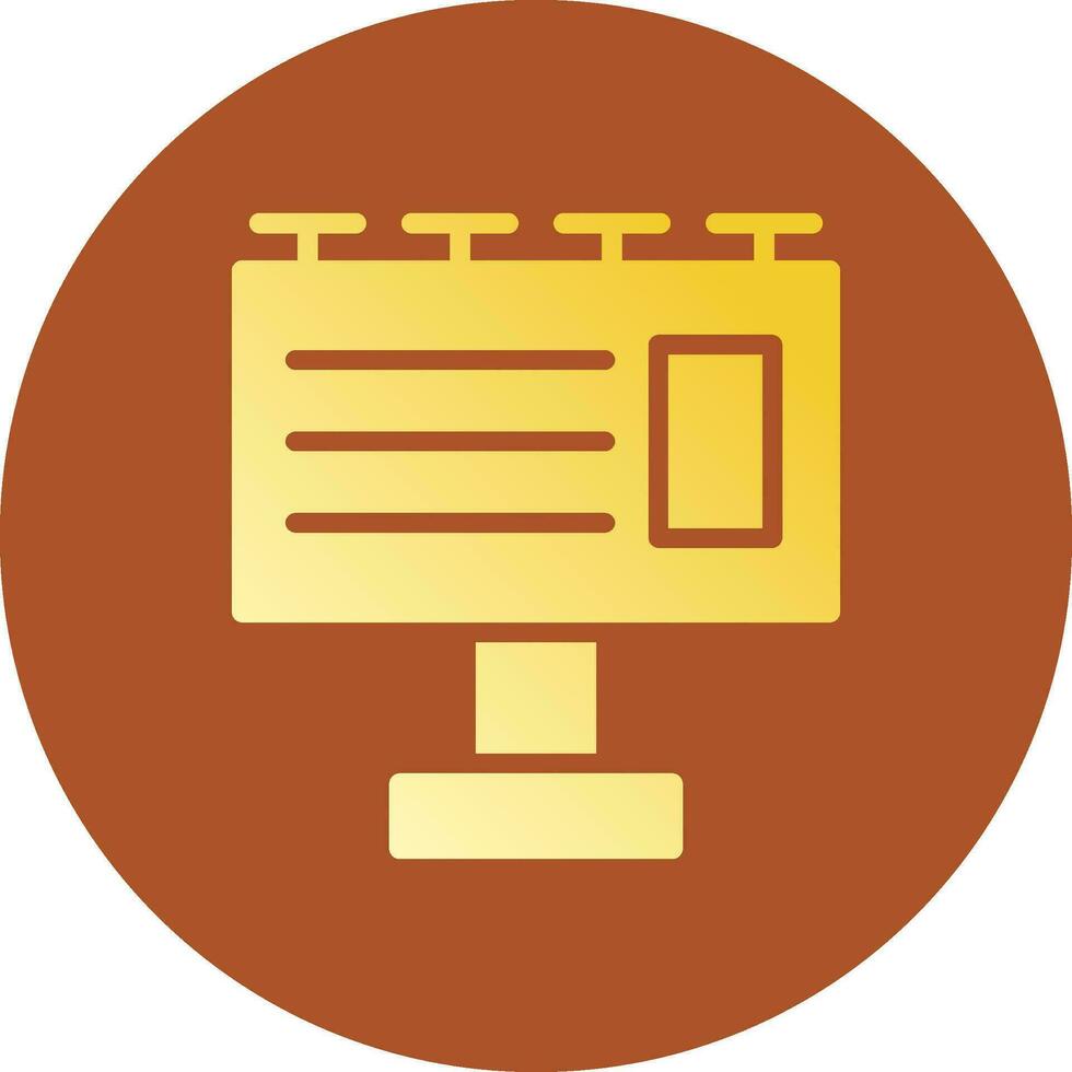 Billboard Creative Icon Design vector