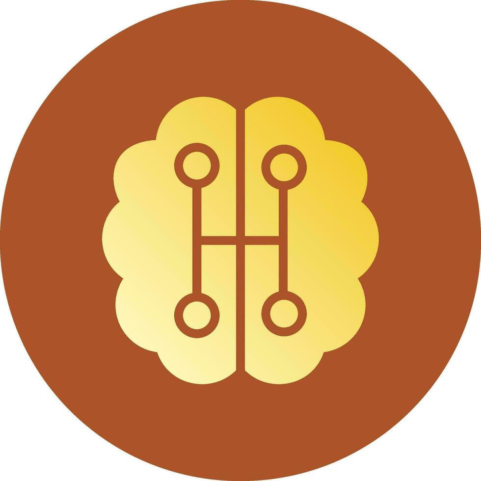 Humanoid Robot Creative Icon Design vector