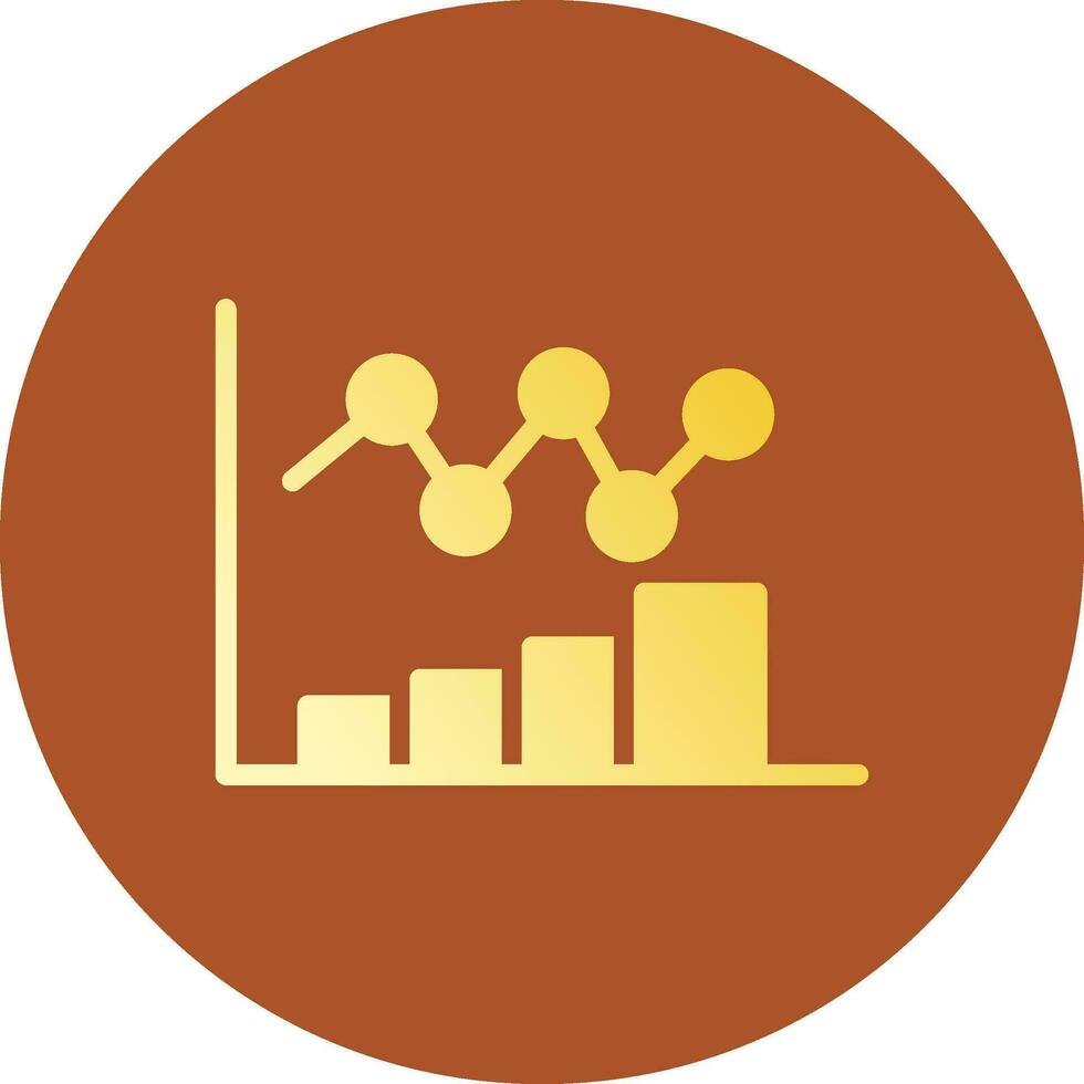 Bar Chart Creative Icon Design vector