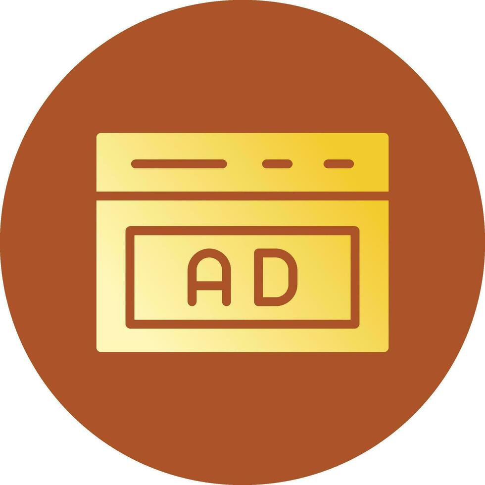 Native Advertising Creative Icon Design vector