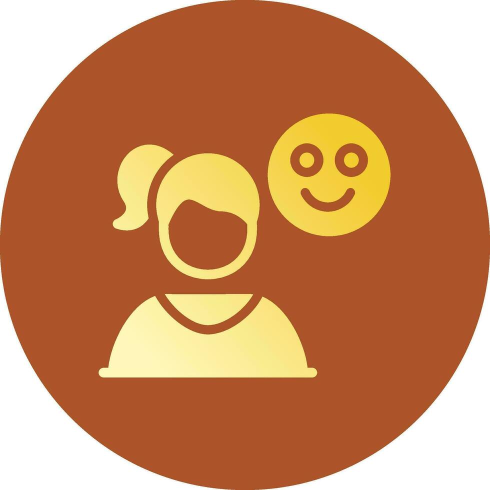 Happy Creative Icon Design vector