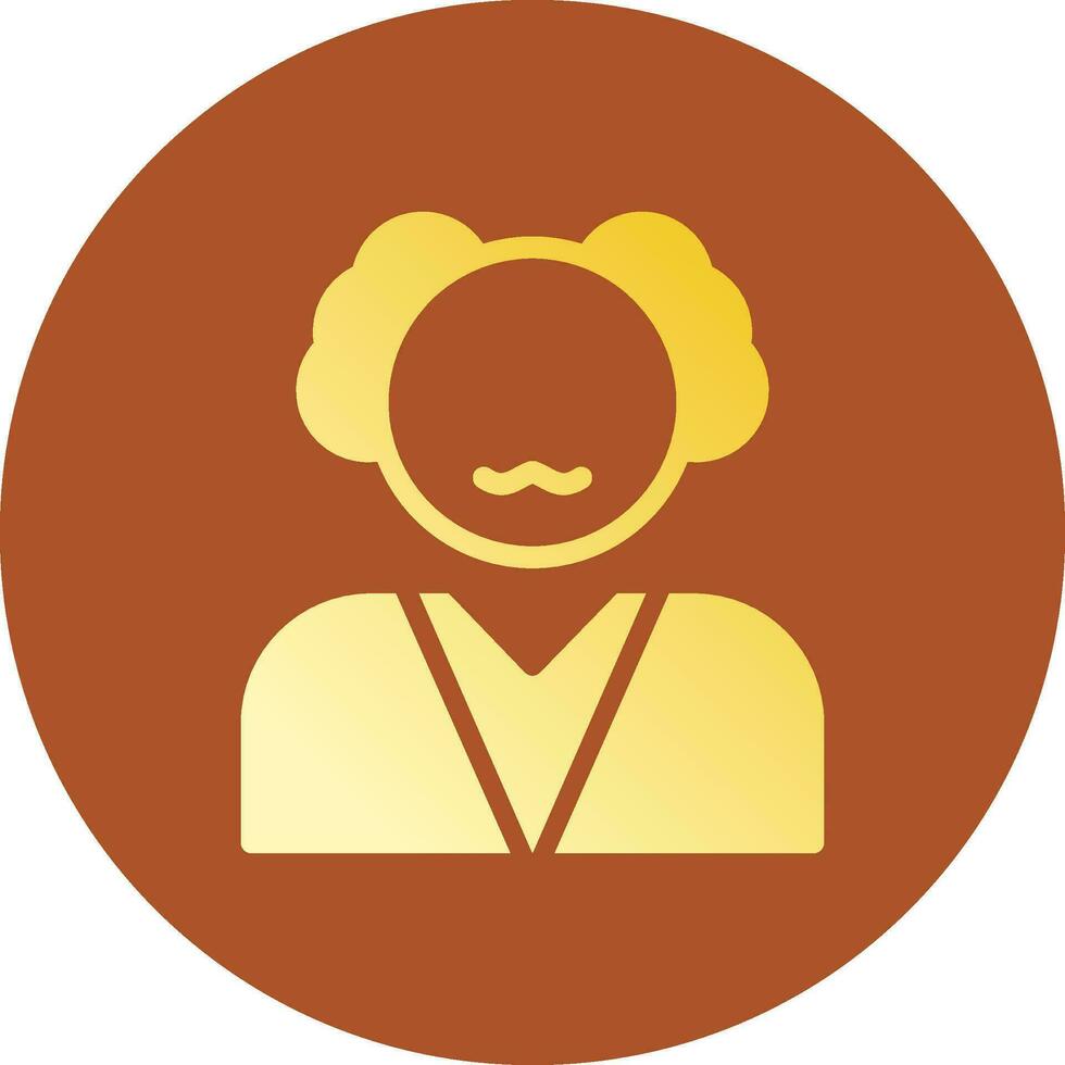 Old Man Creative Icon Design vector