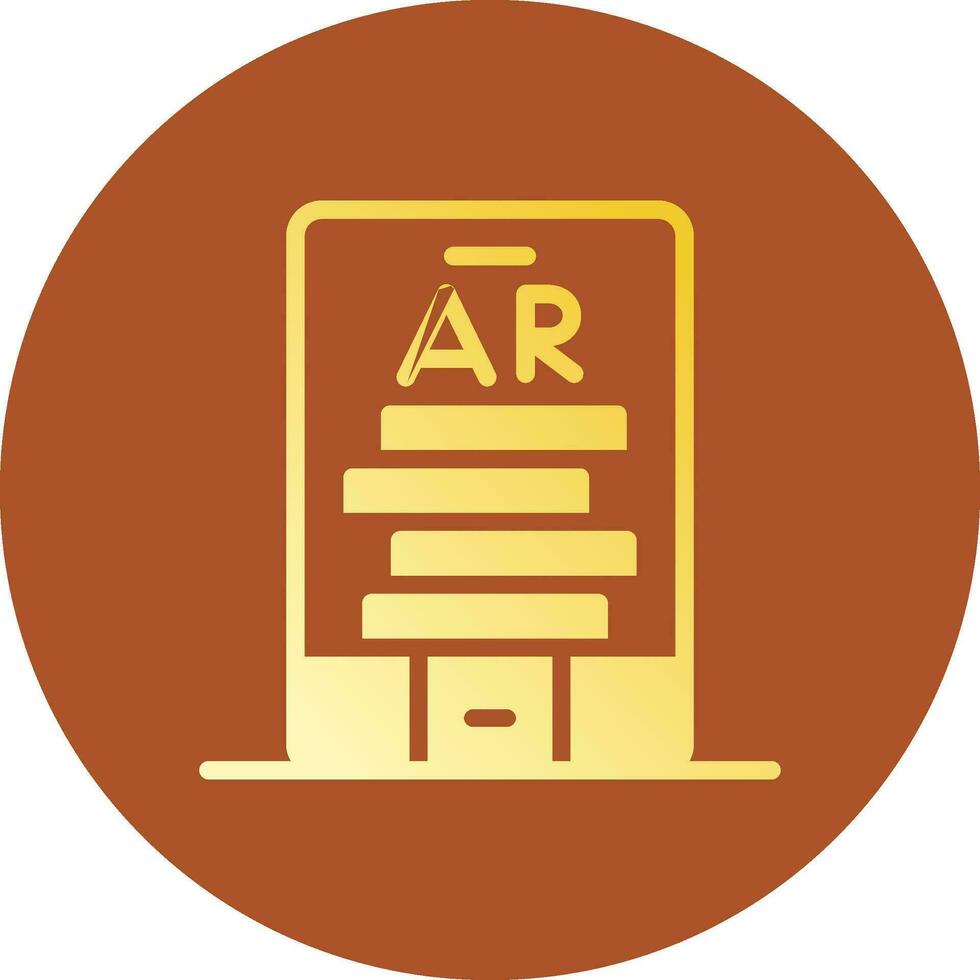 Ar Tumbling Blocks Creative Icon Design vector