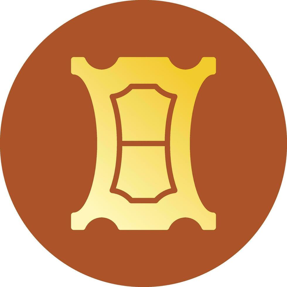 Glyph Gradient Circle Design vector