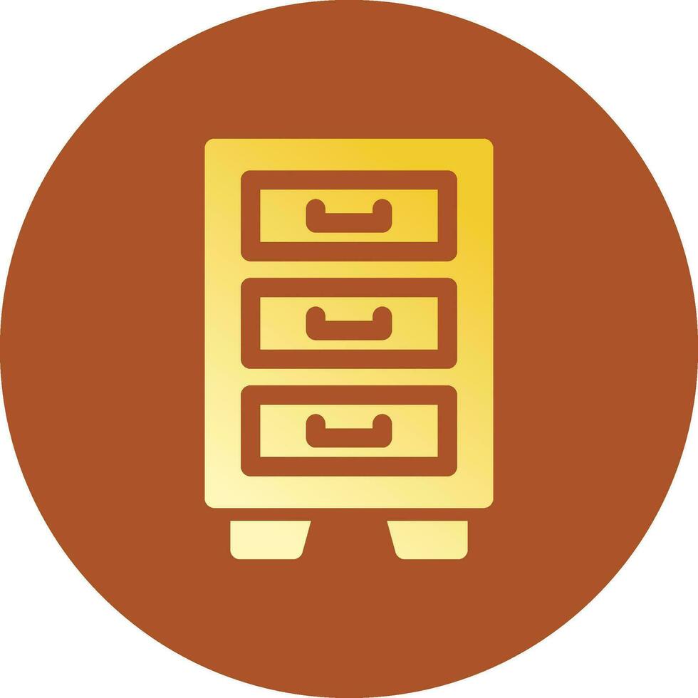 Filing Cabinet Creative Icon Design vector