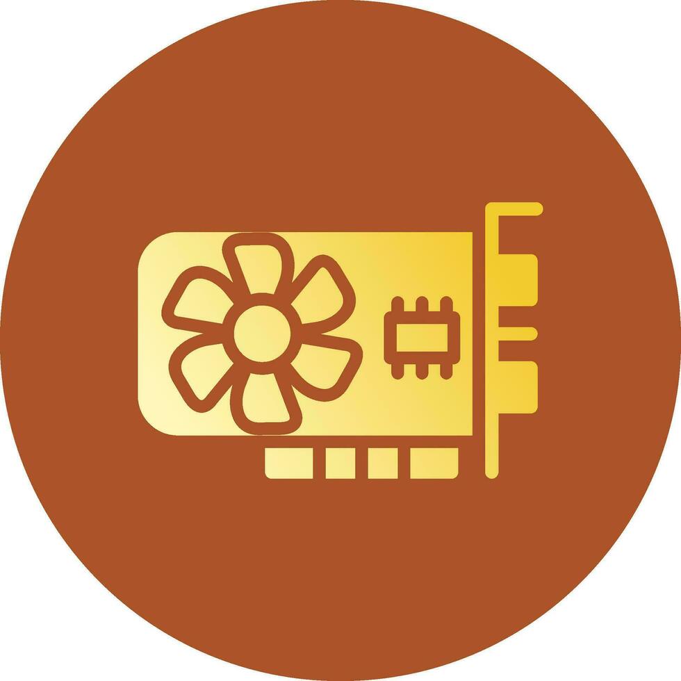 Graphic Card Creative Icon Design vector