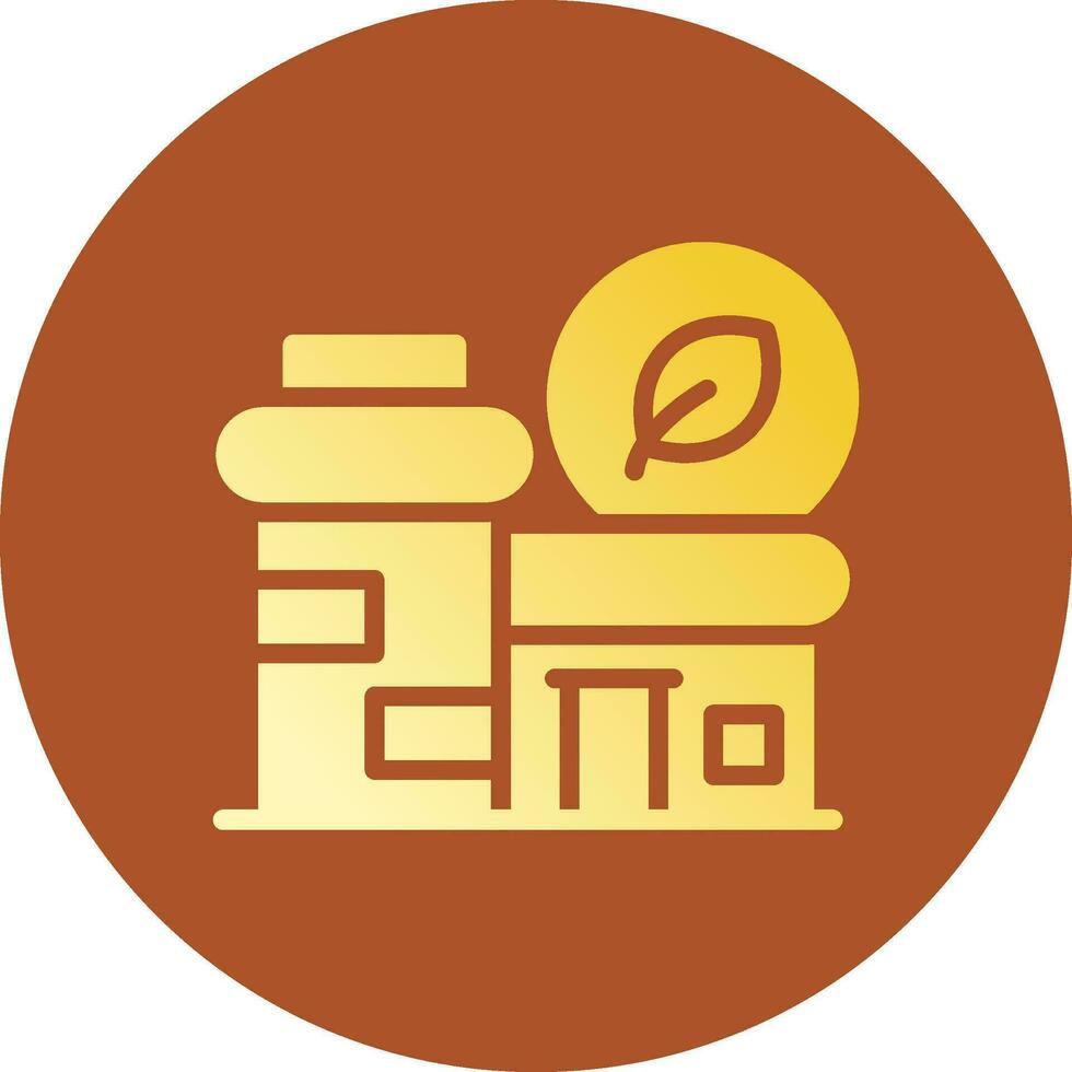 Eco Factory Creative Icon Design vector