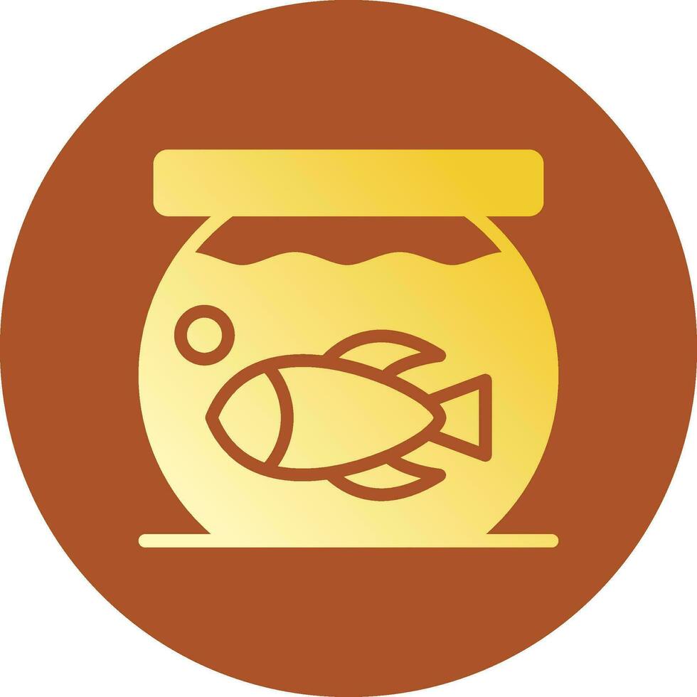 Fish Bowl Creative Icon Design vector