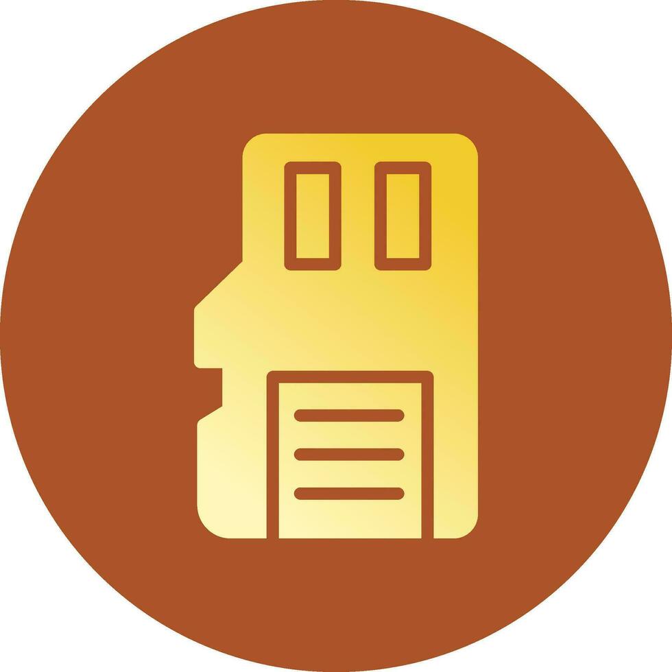 Sd Card Creative Icon Design vector
