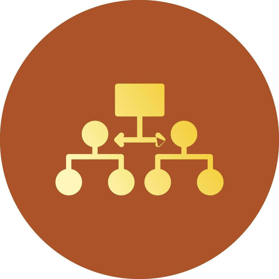 Labeled Hierarchy Creative Icon Design vector