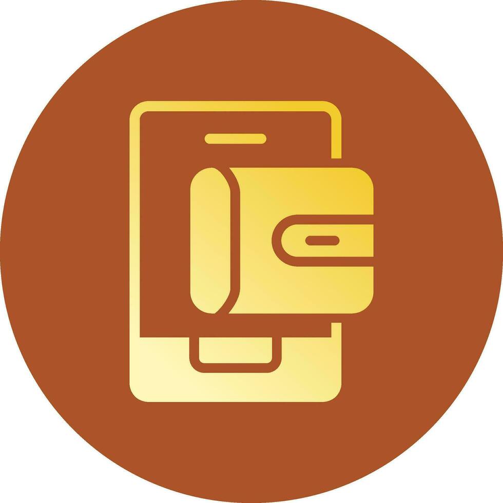 Mobile Wallet Creative Icon Design vector