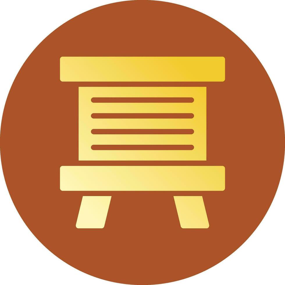 Glyph Gradient Circle Design vector