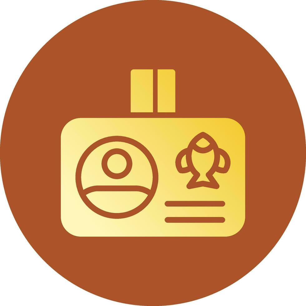 Fishing License Creative Icon Design vector