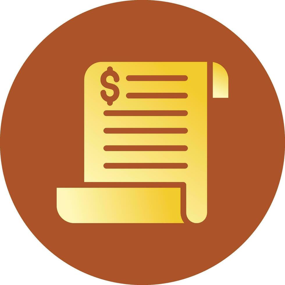 Bill Creative Icon Design vector