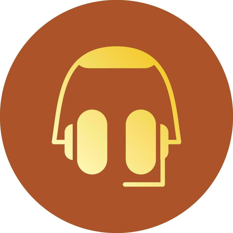 Headphones Creative Icon Design vector