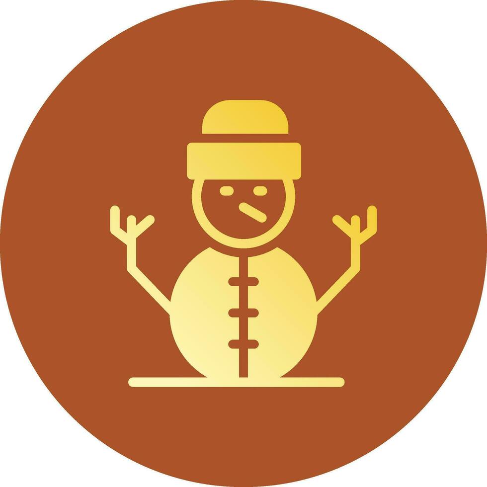 Snowman Creative Icon Design vector