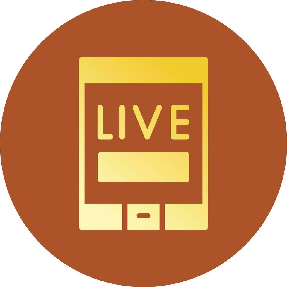 Live Stream Creative Icon Design vector